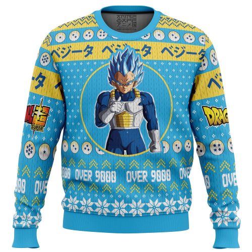 Get Festive with Christmas Vegeta Dragon Ball Z Ugly Sweater!