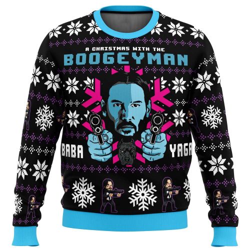 Get Festive with the Boogeyman John Wick Ugly Christmas Sweater – Perfect for a Memorable Holiday!