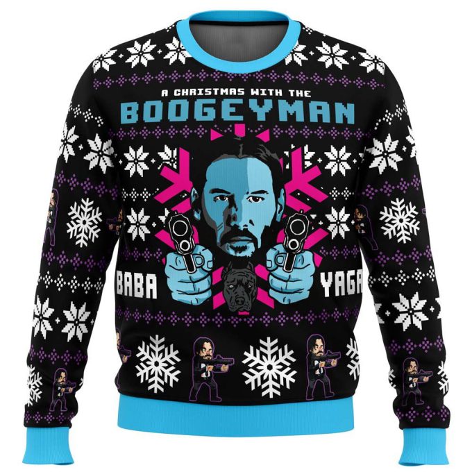 Get Festive with the Boogeyman John Wick Ugly Christmas Sweater – Perfect for a Memorable Holiday!