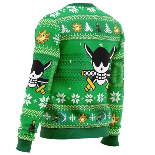 Get Festive with the Christmas Zoro One Piece Ugly Sweater – Perfect for the Holidays!