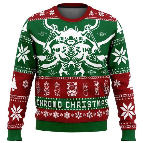 Get Festive with Chrono Trigger Chrono Christmas Ugly Sweater – Limited Edition!