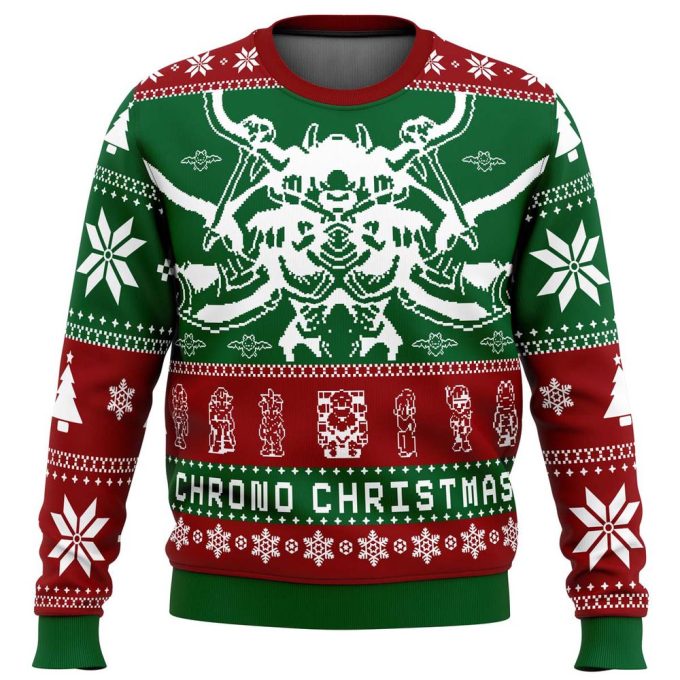 Get Festive with Chrono Trigger Chrono Christmas Ugly Sweater – Limited Edition!
