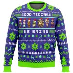 Get Festive with Chrono Trigger Good Tidings Ugly Christmas Sweater – Limited Edition