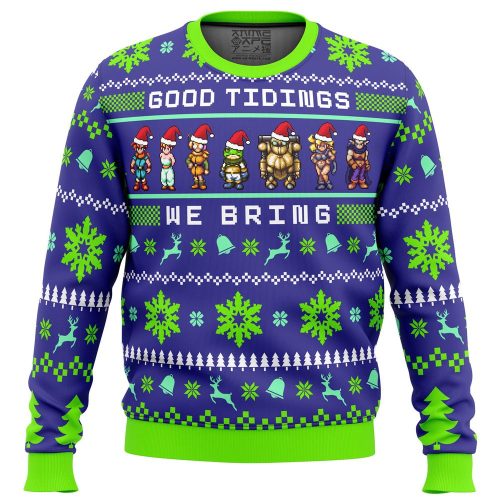 Get Festive with Chrono Trigger Ugly Christmas Sweater – Good Tidings & Fun!