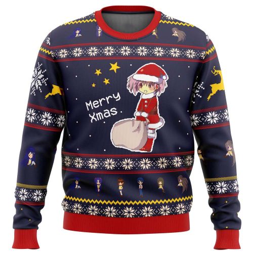 Get Festive with Clannad Merry Xmas Ugly Christmas Sweater - Perfect Holiday Attire!
