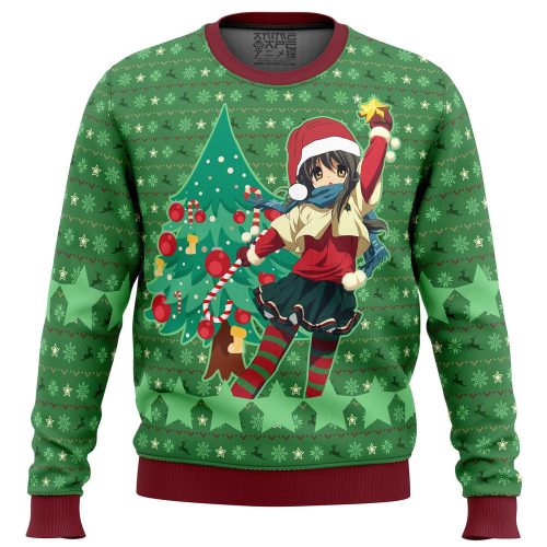 Get Festive with Clannad Wish Upon a Star Ugly Christmas Sweater - Perfect Holiday Attire!