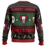 Spooktacular Classic Horror Christmas Ugly Sweater: Festive & Frightful Holiday Attire!