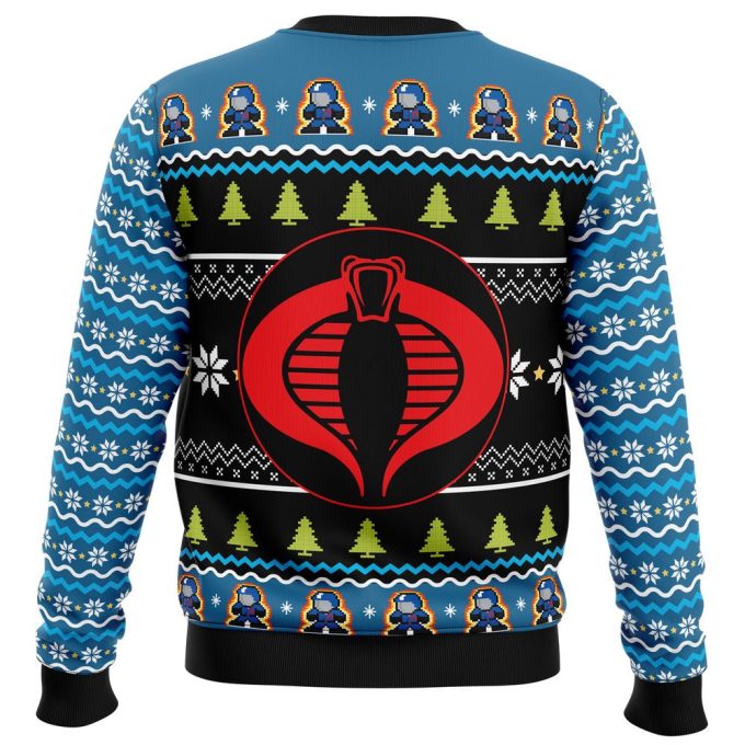 Cobra Commander Christmas Sweater: Festive & Ugly Holiday Sweater for Fans