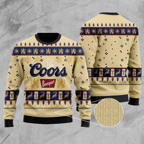 Get Festive with Coors Banquet Christmas Sweater – Limited Edition Holiday Apparel