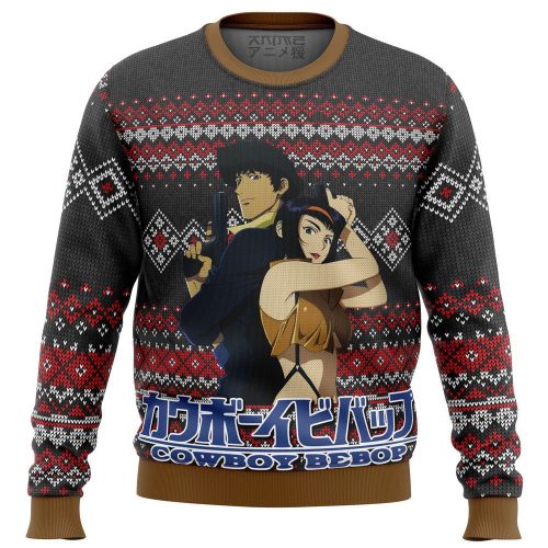 Get Festive with Cowboy Bebop Alt Ugly Christmas Sweater – Limited Edition Fun!
