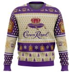 Crown Royal Whiskey Ugly Christmas Sweater – Festive and Fun Apparel for Whiskey Lovers!
