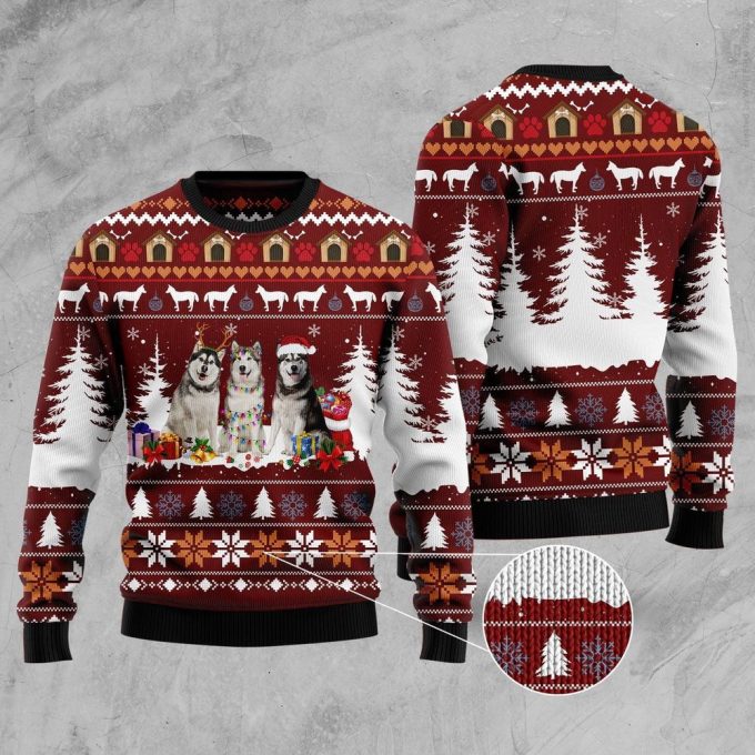 Cute Alaskan Ugly Christmas Sweater – Xmas Ugly Sweater: Festive & Adorable Holiday Attire