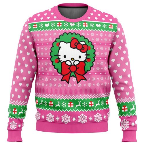 Cute Hello Kitty Ugly Christmas Sweater – Festive & Adorable Xmas Apparel!