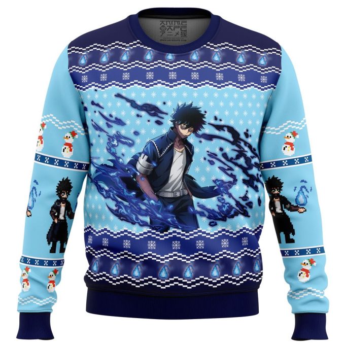 Get Festive with Dabi Blueflame My Hero Academia Ugly Christmas Sweater