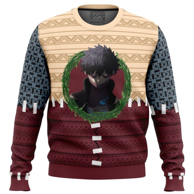 Dabi My Hero Academia Ugly Christmas Sweater: Festive Anime Apparel for Fans!