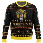 Get Festive with Dark Souls Praise the Sun Ugly Christmas Sweater