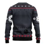 Dark Vader Cheer Disturbing Christmas Ugly Sweater – Unique Holiday Apparel