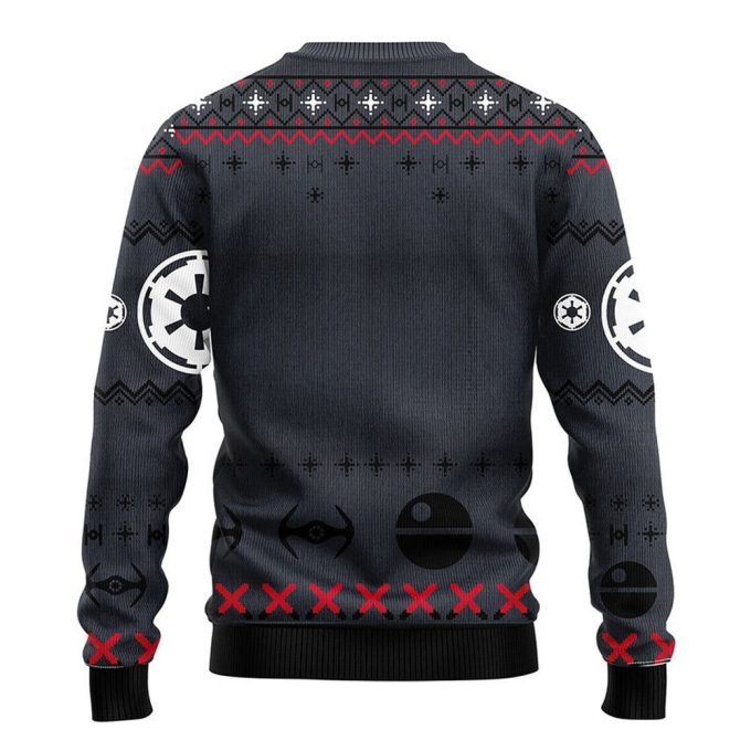 Dark Vader Cheer Disturbing Christmas Ugly Sweater – Unique Holiday Apparel