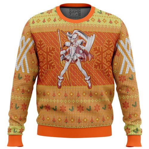 Stylish Darling in the Franxx Strelizia Ugly Christmas Sweater: Get Festive with Unique Anime-Inspired Design!