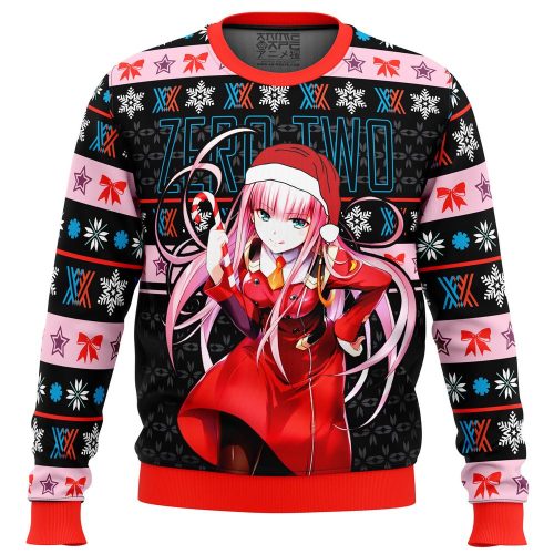 Get Festive with Darling in the Franxx Zero Two Ugly Christmas Sweater