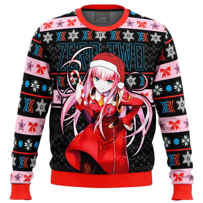 Get Festive with Darling in the Franxx Zero Two Ugly Christmas Sweater
