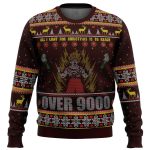 DBZ Goku Over 9000 Ugly Christmas Sweater – Dragon Ball Z Festive Attire