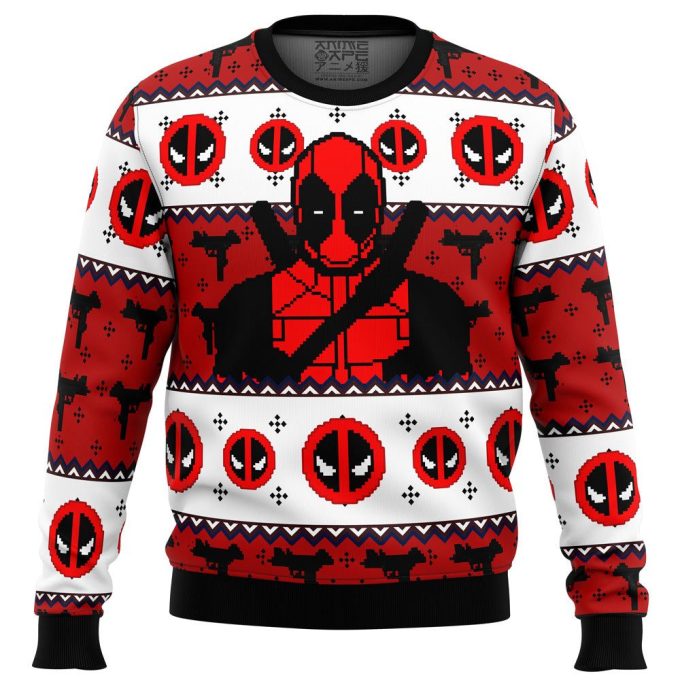Get Festive with Deadpool Ugly Christmas Sweater – Perfect for Marvel Fans!