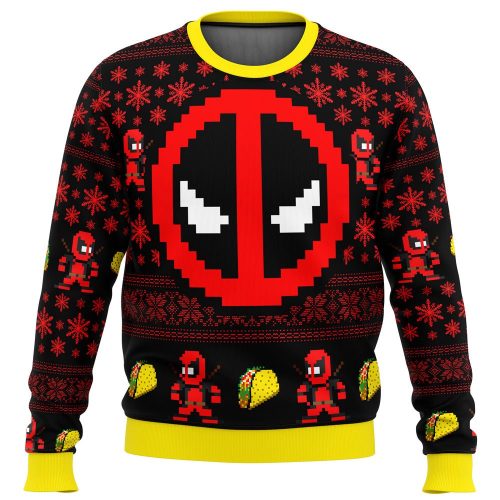Get Festive with the Deadpool Ugly Christmas Sweater - Perfect Holiday Attire!
