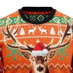 Huntmas Merry Deer Graphic Sweater – Ugly Christmas Sweater: Festive and Fun!