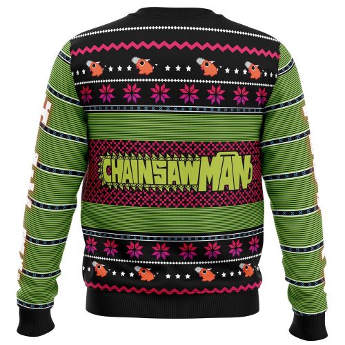 Get Festive with Denji Chainsaw Man Ugly Christmas Sweater – Limited Edition Holiday Apparel