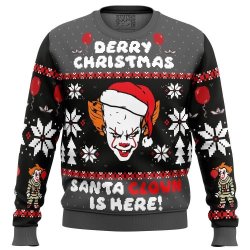 Derry Christmas Pennywise Ugly Sweater: Spooky Holiday Fun!