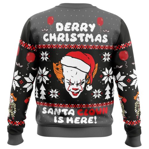 Derry Christmas Pennywise Sweater: Spooktacular Ugly Clown Sweater for the Holidays!