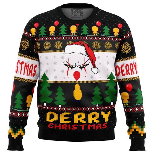 Derry Pennywise Ugly Christmas Sweater - Spooky and Festive Holiday Attire