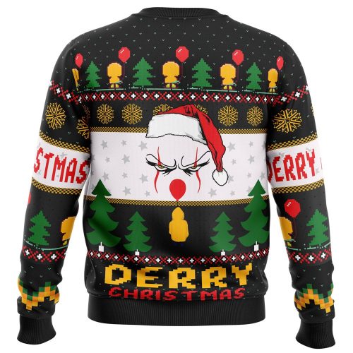 Derry Pennywise Ugly Christmas Sweater – Festive and Frightful Holiday Apparel