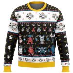Get Festive with Digimon Sprites Ugly Christmas Sweater – Perfect Holiday Gift!