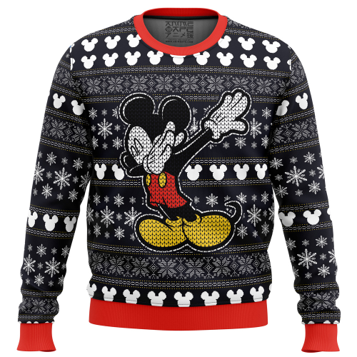 Get in the Holiday Spirit with Disney Mickey Dabbing Ugly Christmas Sweater!