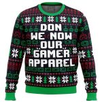 Get Festive with Don We Now Our Gamer Ugly Christmas Sweater – Perfect for Gaming Enthusiasts!