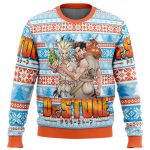 Get Festive with the Dr Stone Alt Ugly Christmas Sweater – Perfect Holiday Attire!