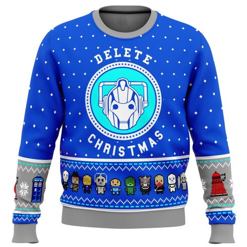 Get Festive with the Dr Who Dalek Ugly Christmas Sweater – Perfect Holiday Attire