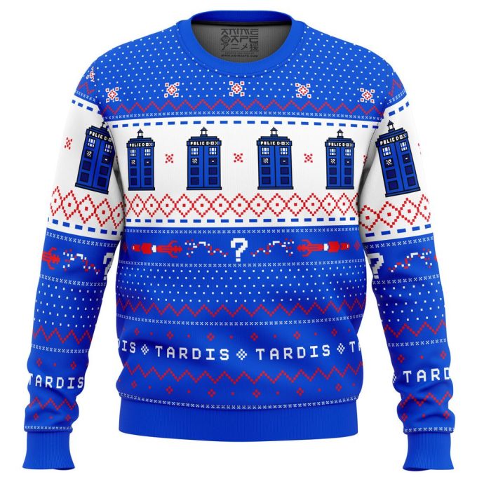 Get Festive with the Dr Who TARDIS Christmas Sweater – Perfect Holiday Gift!