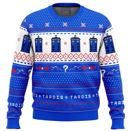 Get Festive with the Dr Who TARDIS Christmas Sweater – Perfect Holiday Gift!