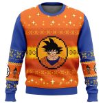 Dragon Ball Z Goku Christmas Ugly Sweater: Festive Anime Apparel for Fans