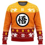 Get Festive with Dragon Ball Z Goku v2 Ugly Christmas Sweater – Perfect for the Holidays!