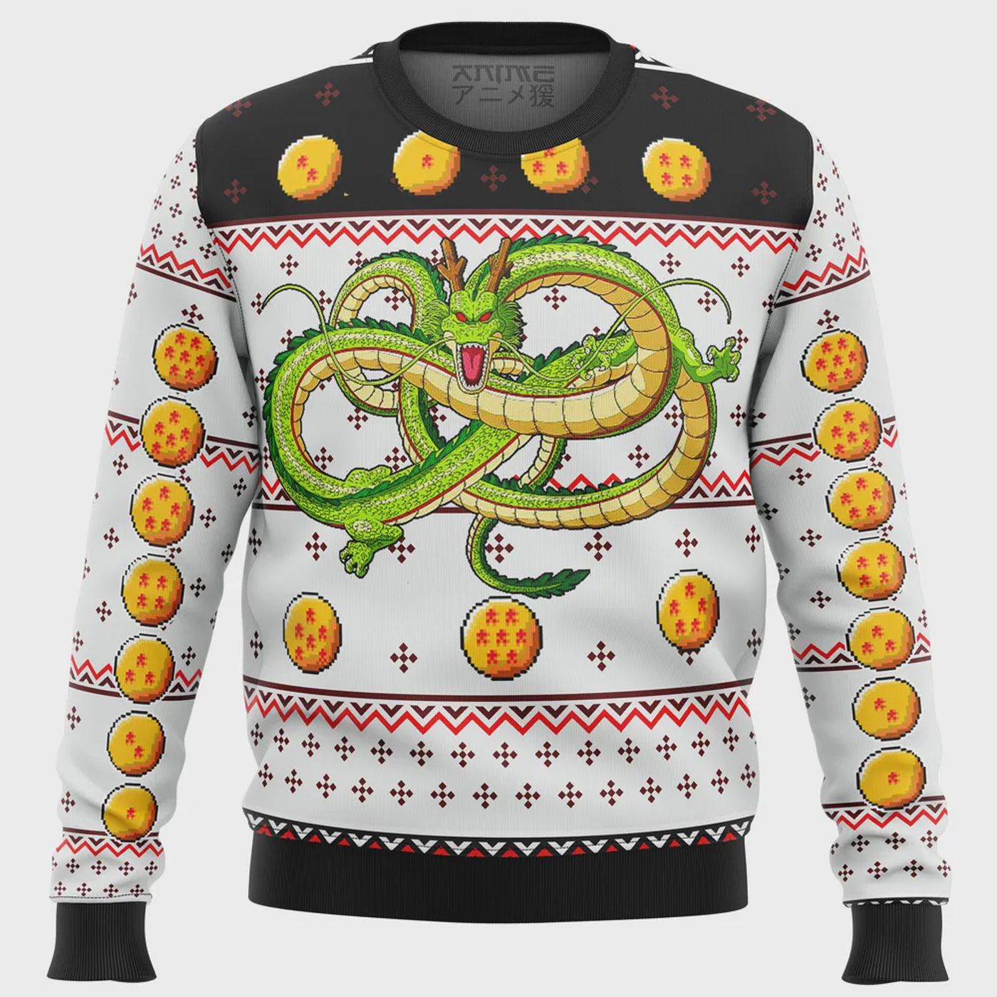 Dragon Ball Z Shenron Ugly Christmas Sweater Dragon Ball Z Shenron Ugly Christmas Sweater