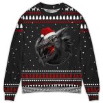 Dragon Black Ugly Christmas Sweater