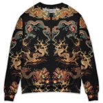 Dragon Chinese Dragon Royal Christmas Sweatshirt Ugly Sweater