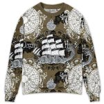 Dragon Old Ship Vintage Anchor – Ugly Christmas Sweater with Sea Life Design