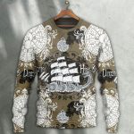 Dragon Old Ship Vintage Anchor – Ugly Christmas Sweater with Sea Life Design