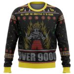 Get Festive with Dragonball Z Goku Over 9000 Ugly Christmas Sweater