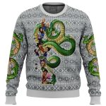 Dragonball Z Play with Dragon Ugly Christmas Sweater: Unleash Your Inner Saiyan!